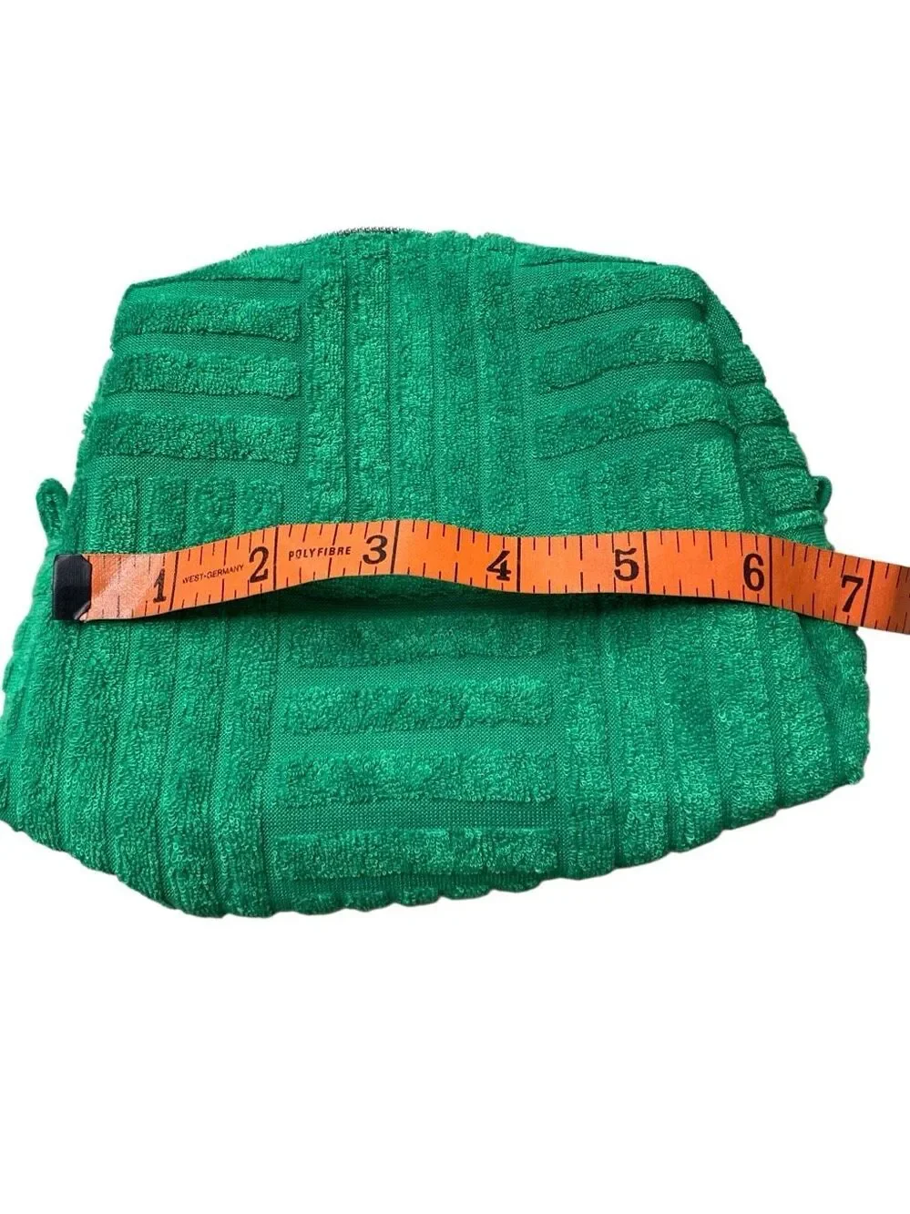 Ulta Beauty Collection Green Terry Cloth Makeup Cosmetic Travel Toiletry Bag Cas
